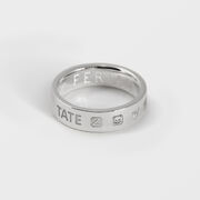 Tate silver band ring